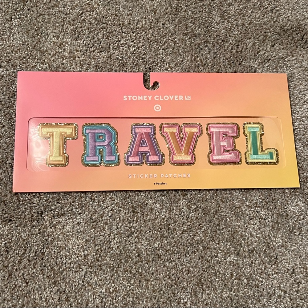 2/$30 NEW Target x stoney clover patches TRAVEL for your favorite bag or items